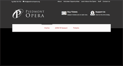 Desktop Screenshot of piedmontopera.org